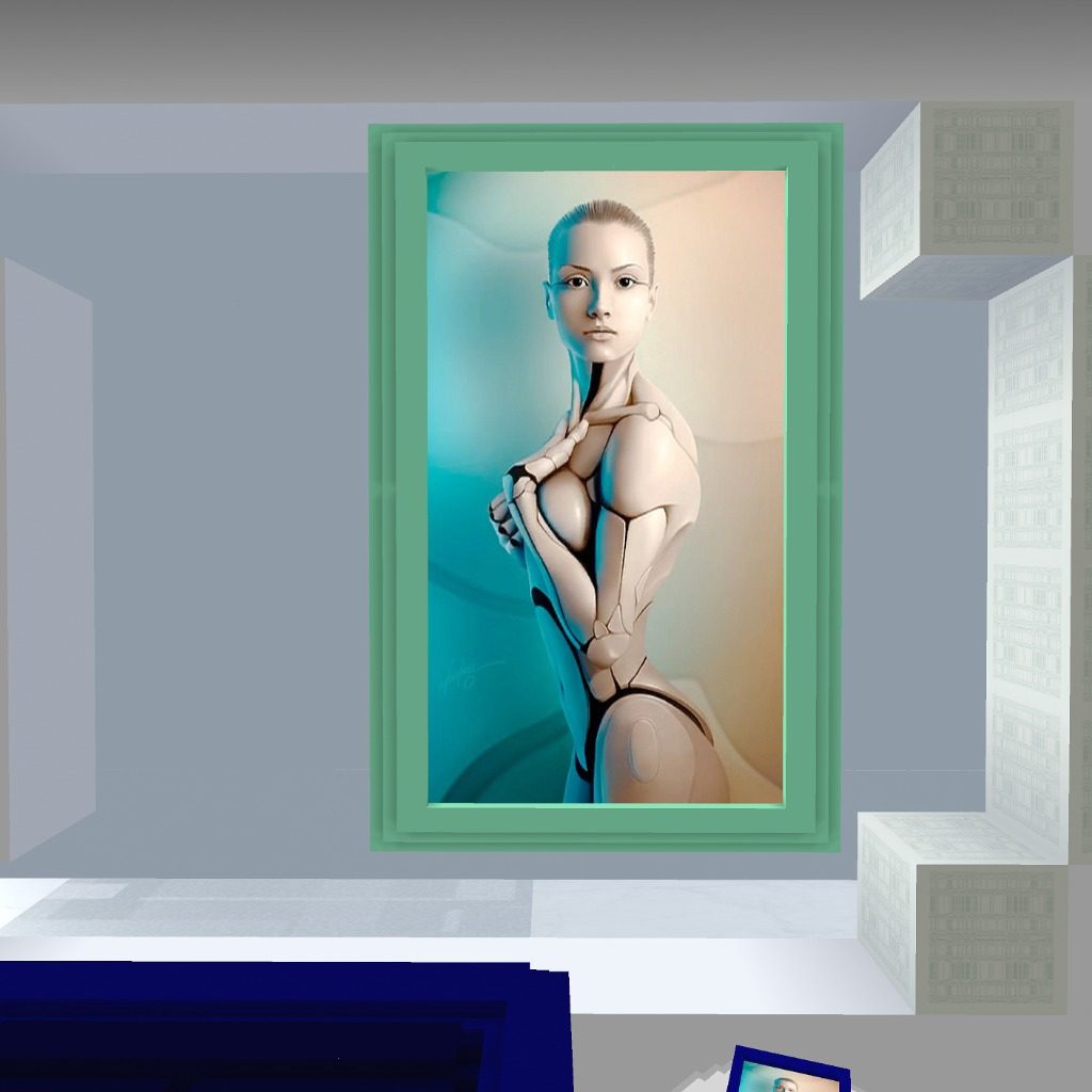 Always said she was the prettiest in Voxels since I brought her in, and still feel that way yrs later. Custom frame.