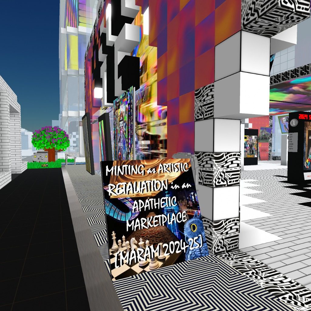 MARAM exhibit @ Atelier Osiris (Minting As Retaliation in an Apathetic Marketplace) feat. the works of Crypto Artist Max Osiris