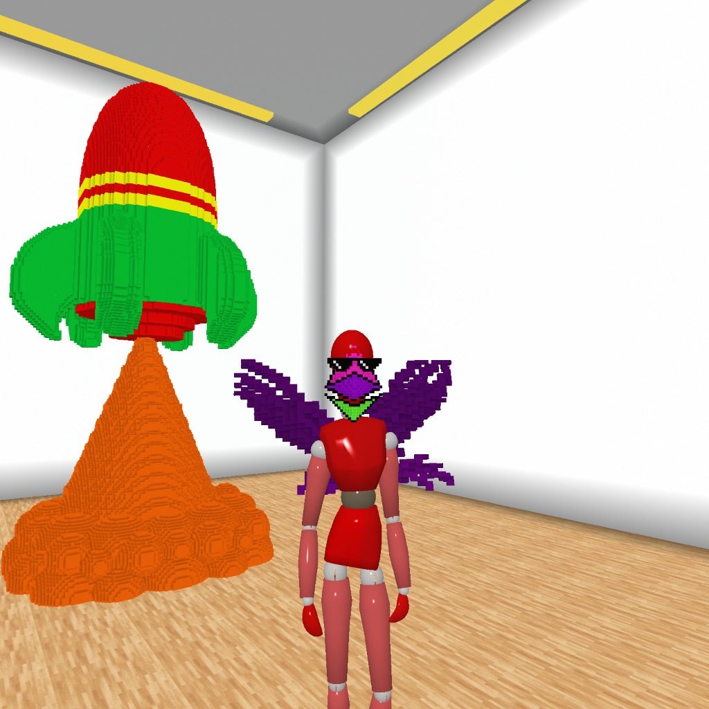 Sugar Rocket!!  Finally I try vox Sculpture
see in This Gallery.  I organize the art competition exhibition from 600 creators.  Click on Poster of Youth or Kid Exhibition to see each show.