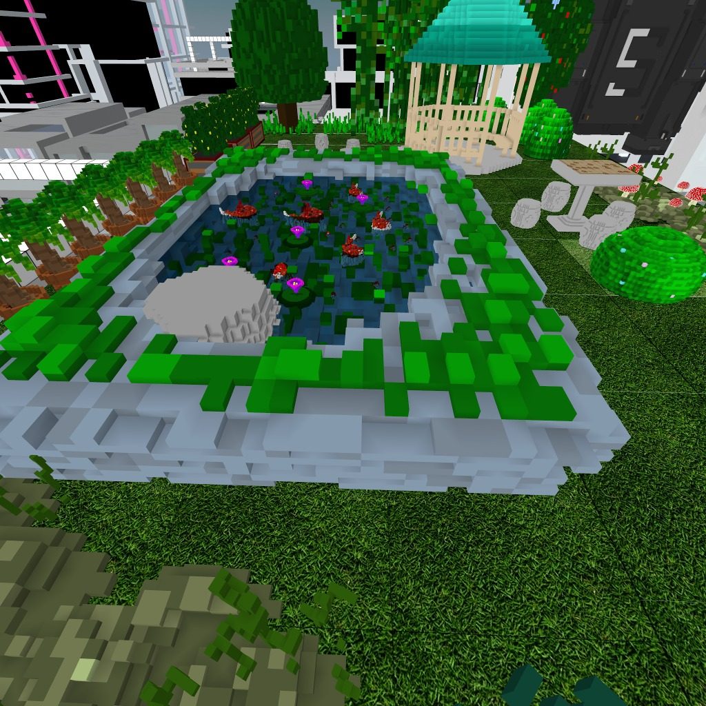 Still like seeing the fish in the pond